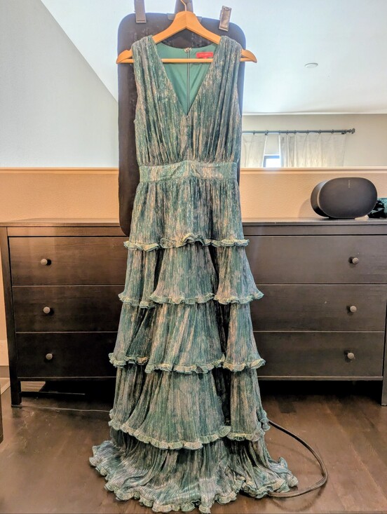 Flying Tomato Dresses & Skirts - Flying Tomato Teal Green Tiered Ruffle Maxi Dress